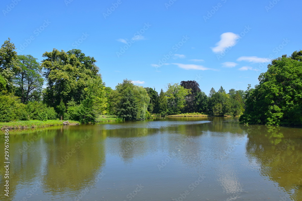 Fototapeta premium Lake Scenery Natural Background Czech Republic
