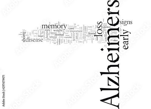 early sign of alzheimers