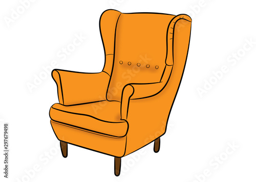 armchair, furniture, comfort,
