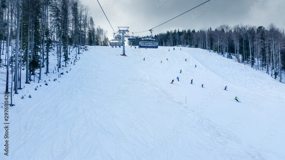 ski lift in mountains ski lift in mountains