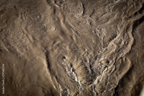 whole image filled with muddy water.