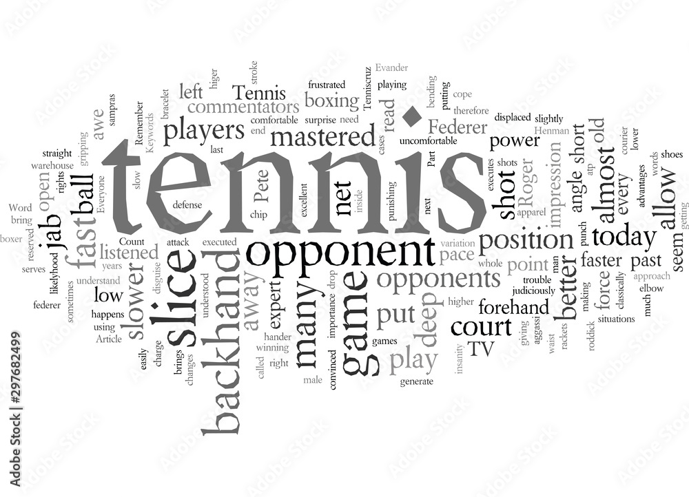 Does faster mean better in Tennis Part I Does faster mean better in Tennis Part I