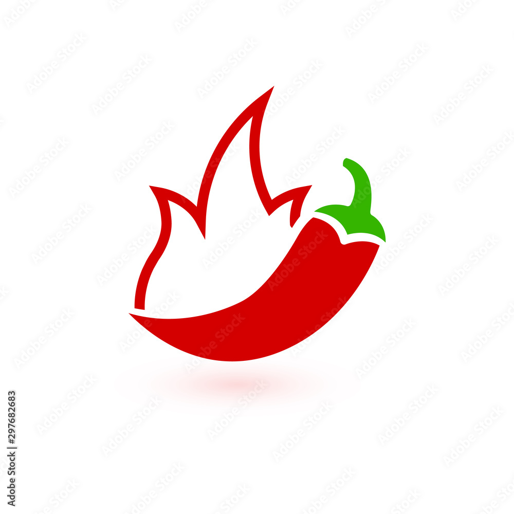 Hot Pepper Icon, chili spice symbol, jalapeno red symbol. Stock Vector illustration isolated on white background. Hot Pepper Icon, chili spice symbol, jalapeno red symbol. Stock Vector illustration isolated on white background.