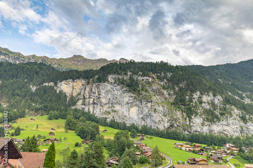 Scenic view of Lauterbrunnen  Switzerland