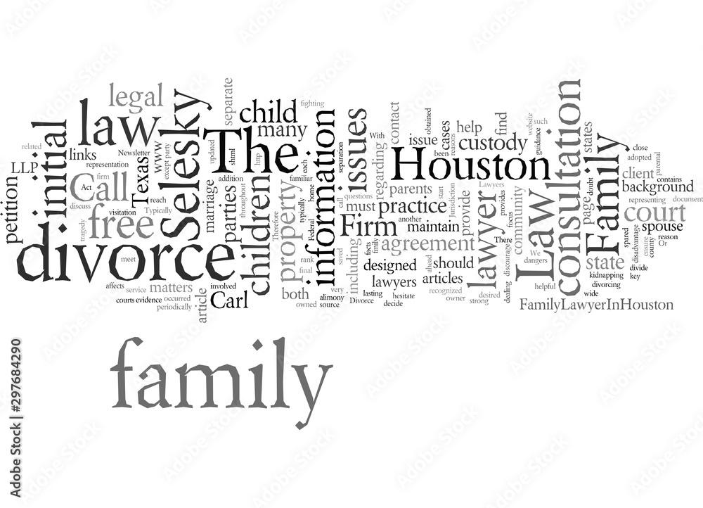 Fototapeta premium Divorce Lawyer in Houston