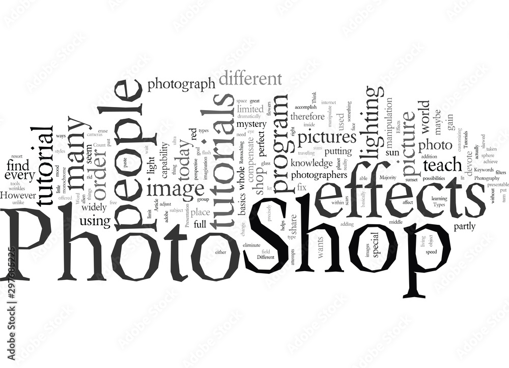 Different Types Of Photo Shop Effects Tutorials