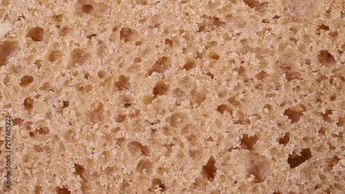 Wallpaper Mural the crumb of bread rotates slowly. macro background Torontodigital.ca