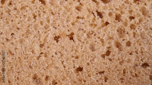 Wallpaper Mural the crumb of bread rotates slowly. macro background Torontodigital.ca