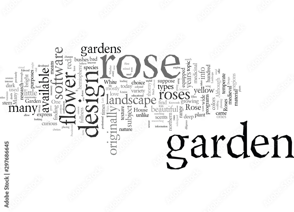 Obraz premium Design Your Own Rose Garden