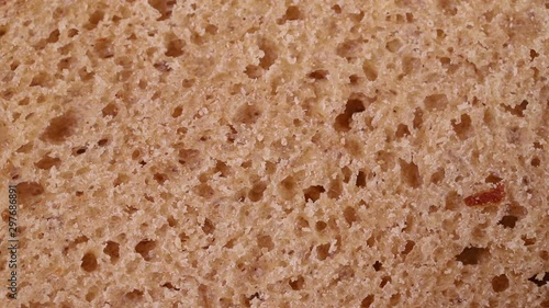 Wallpaper Mural the crumb of bread rotates slowly. macro background Torontodigital.ca