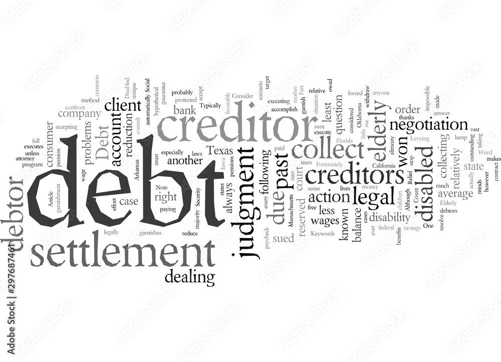 Debt Relief for the Elderly and Disabled