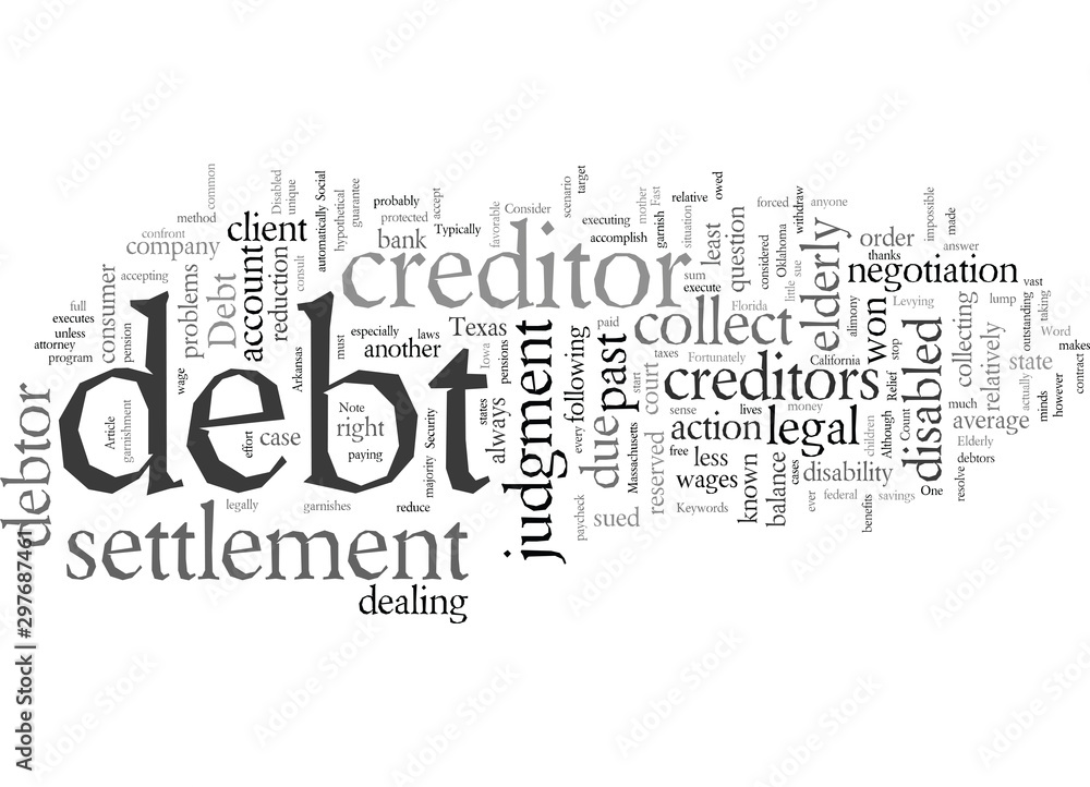 Debt Relief for the Elderly and Disabled Debt Relief for the Elderly and Disabled