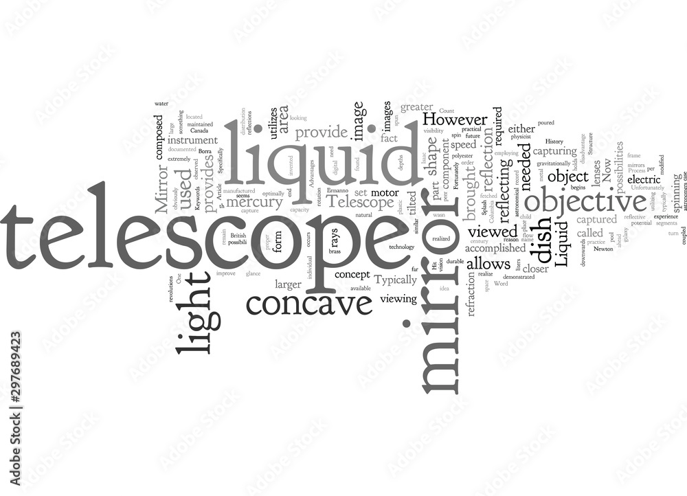 Could A Liquid Mirror Telescope Be A Splash Hit Could A Liquid Mirror Telescope Be A Splash Hit