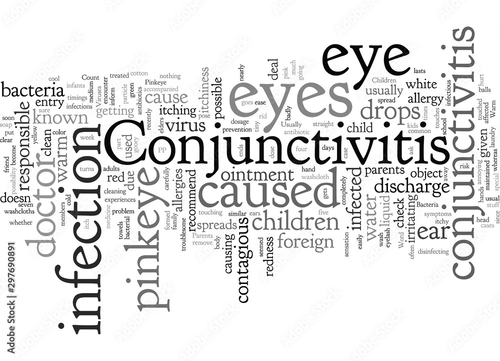 Fototapeta premium Conjunctivitis or Pinkeye in Children