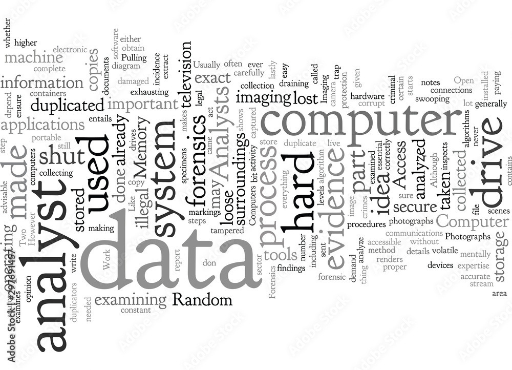 Fototapeta premium computer forensics work