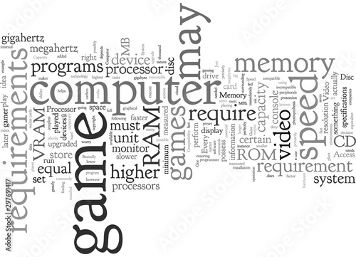 computer game system requirements