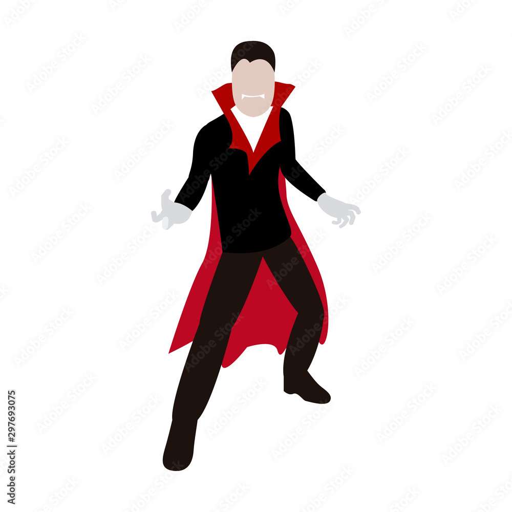 Halloween vampire costume. Men halloween costume - Vector Halloween vampire costume. Men halloween costume - Vector