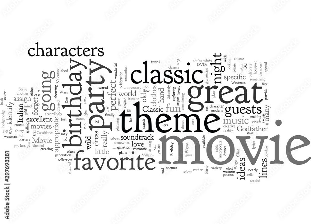 Classic Movie Birthday Party Theme Classic Movie Birthday Party Theme