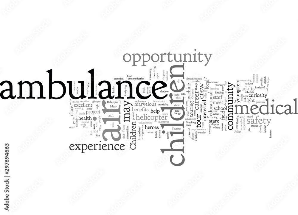 Children Tour Air Ambulance Helicopter