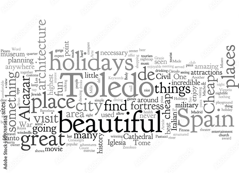 Fototapeta premium Cheap Holidays To Toledo Spain