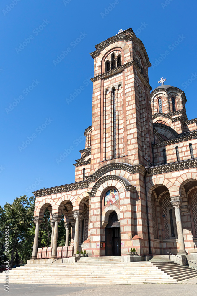 Cathedral Church of Saint Mark in city of Belgrade, Serbia