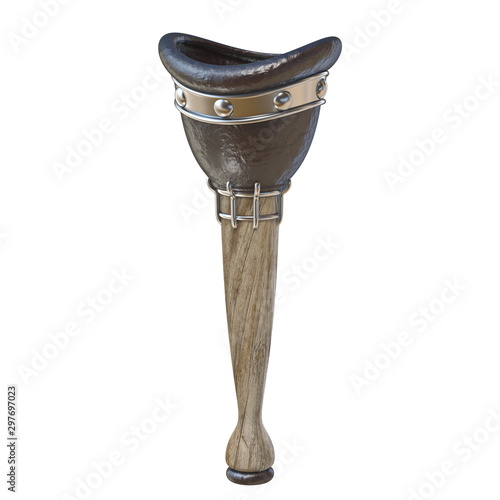 Pirate wooden leg 3D
