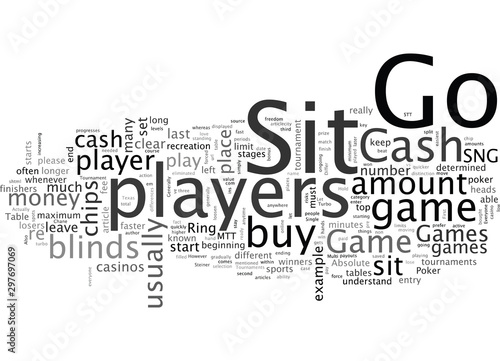 Cash Games vs Sit N Go s