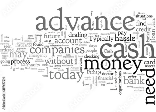 Cash Advance Money When You Need It