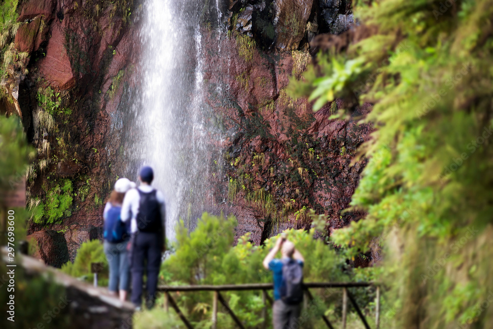 trekking walking in twenty five sources route , Madeira Island