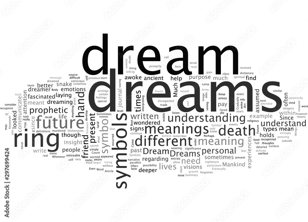 Obraz premium Can a Dream Tell us of the Future