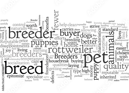 Buy from a Reputable Breeder