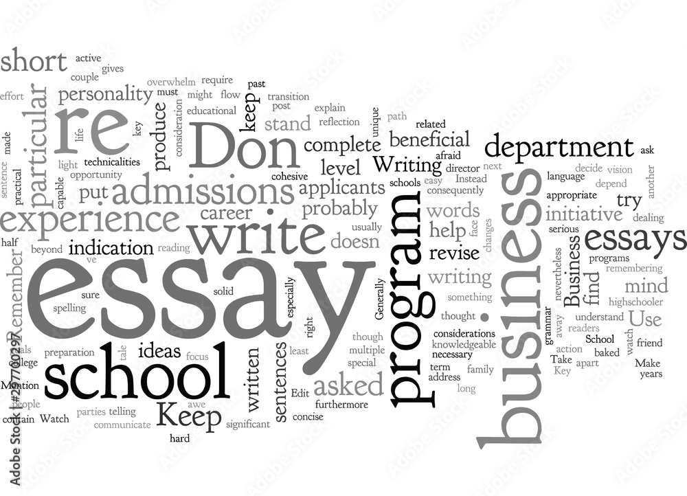 Fotografie business school essays