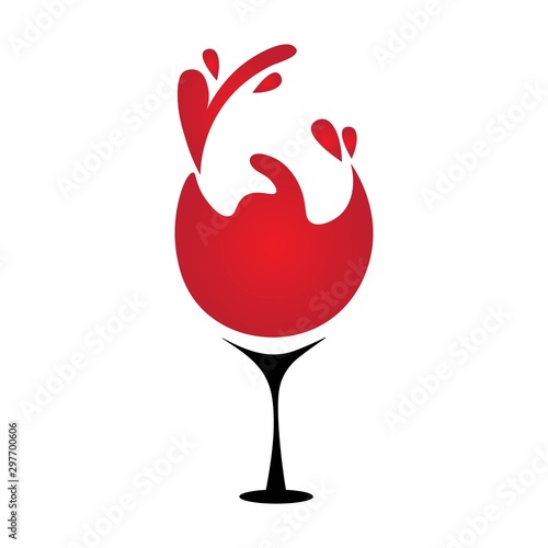 wine logo vector