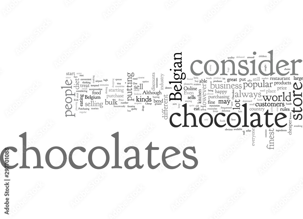 Fototapeta premium bulk belgian chocolate