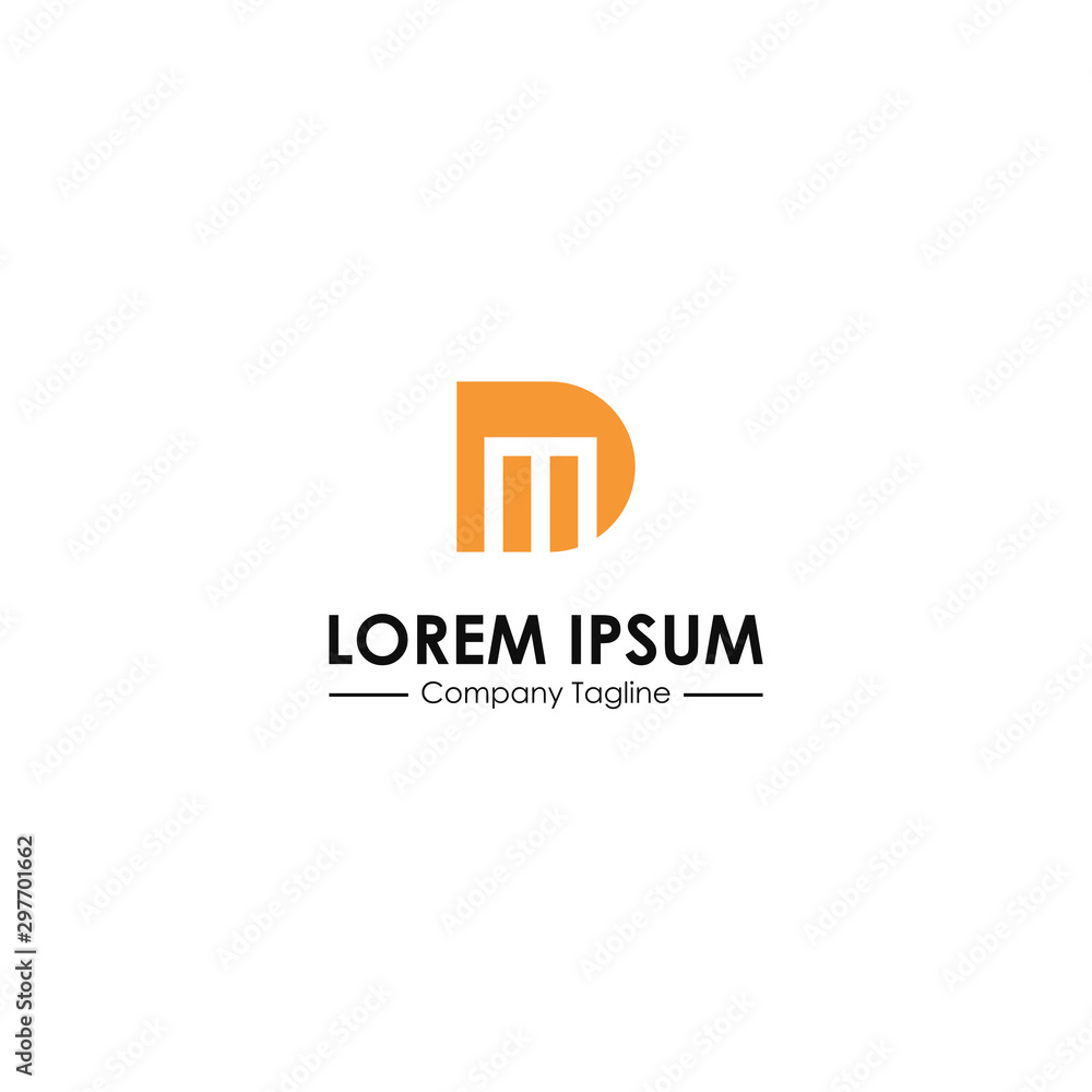 DM Initial logo template vector DM Initial logo template vector