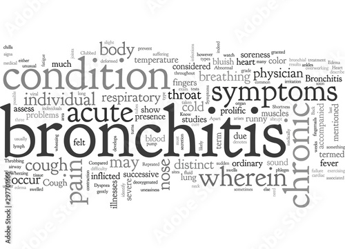 bronchitis symptom