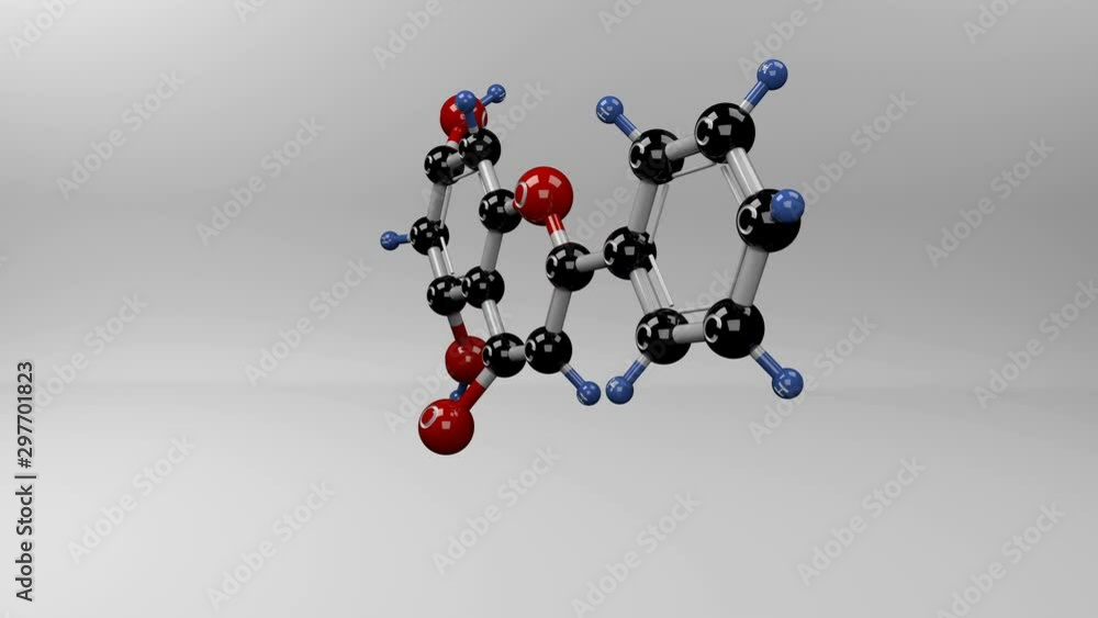 Chrysin molecule. Molecular structure of chrysin, used as traditional folk remedies for anxiety and other medical conditions. Chrysin molecule. Molecular structure of chrysin, used as traditional folk remedies for anxiety and other medical conditions.
