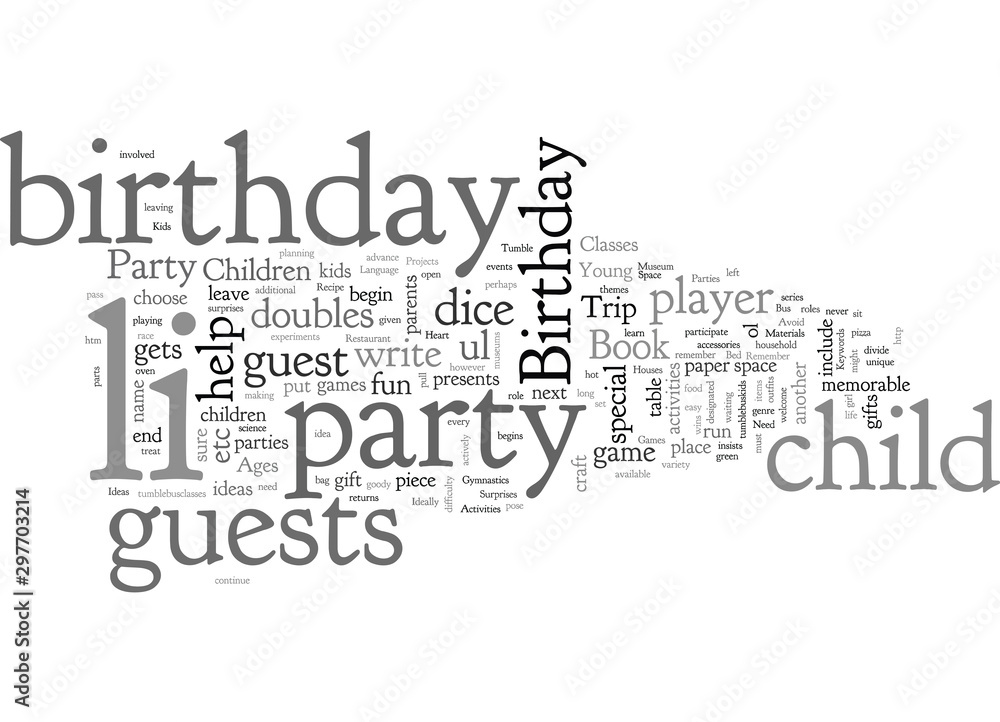 Birthday Party Ideas for Children Ages