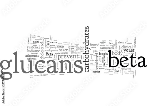 Beta glucans
