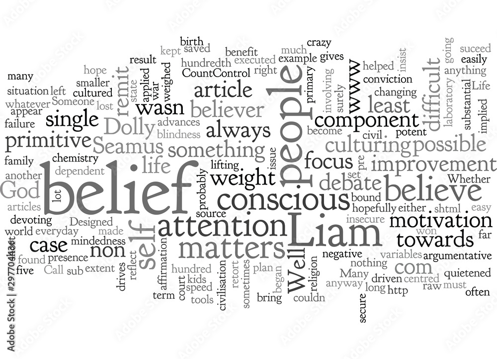 Fototapeta premium Belief Designed For Life