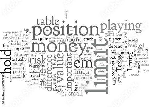 Basic No Limit Hold Em Poker Strategies