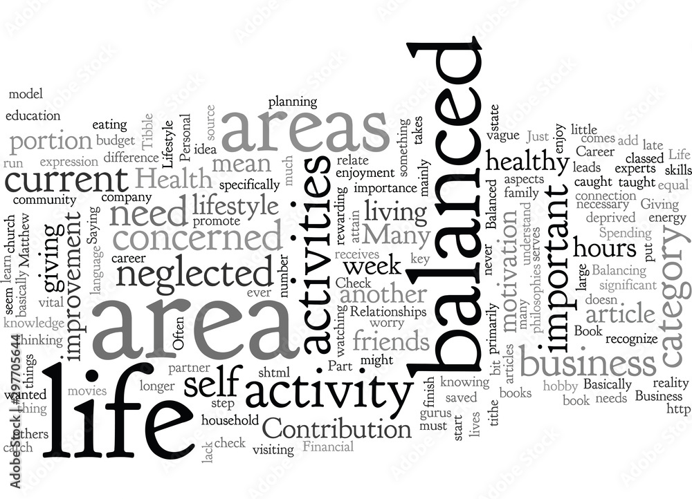 Balance Your Life Not Just Your Check Book Part Balance Your Life Not Just Your Check Book Part