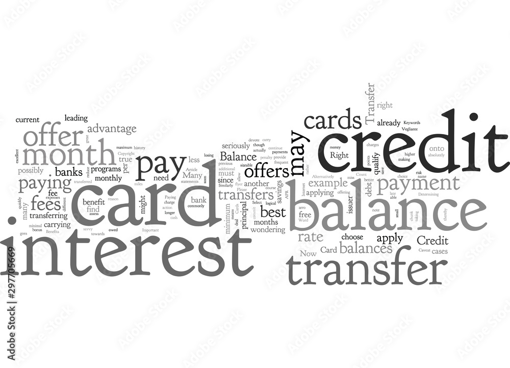 Balance Transfer Credit Cards Are They Right For You