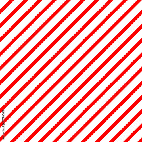 Christmas Candy Cane Stripes Seamless Vector Pattern in Red and White. Popular Winter Holiday Backdrop. Variable Width Stripes. Diagonal Lines Background. Repeating Tile Swatch Included.