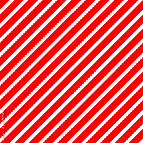 Christmas Candy Cane Stripes Seamless Vector Pattern in Red and White. Popular Winter Holiday Backdrop. Variable Width Stripes. Diagonal Lines Background. Repeating Tile Swatch Included.
