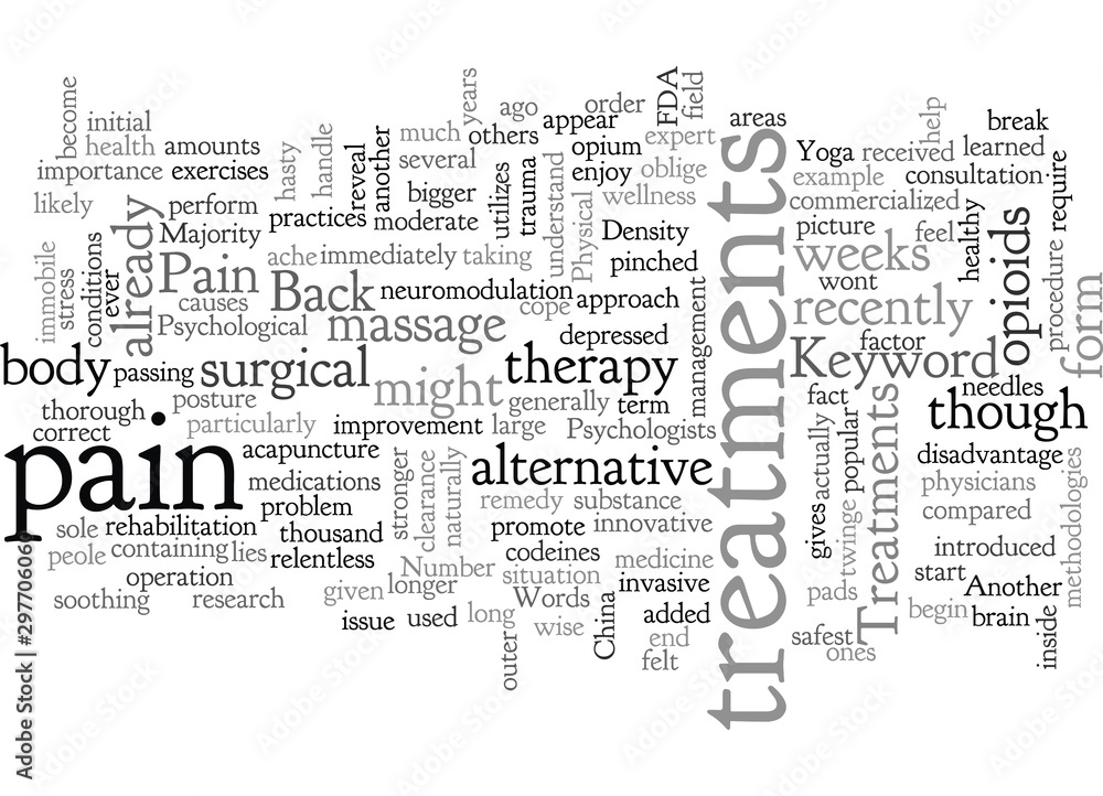 Fototapeta premium Back Pain Treatments