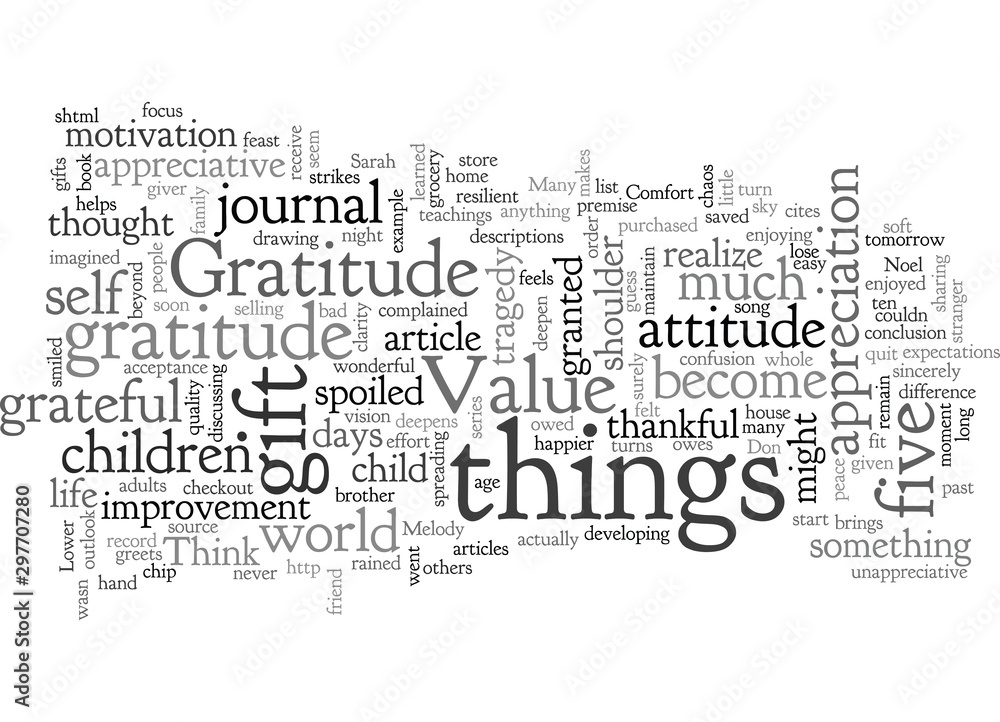 Fototapeta premium Attitudes and Gratitude