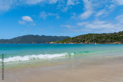 Fototapeta Naklejka Na Ścianę i Meble -  Famous Praia do Forno with turquoise water in Arraial do Cabo, Rio de Janeiro, Brazil