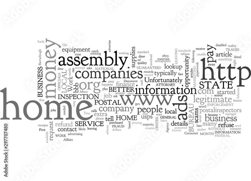 Assembly Work At Home Scams