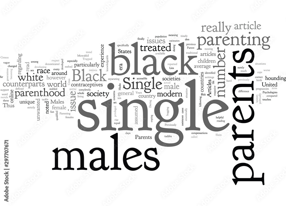 articles on single parents and black males